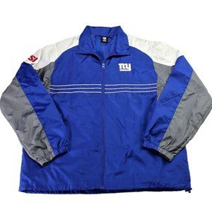 New York Giants Reebok warm up windbreaker jacket